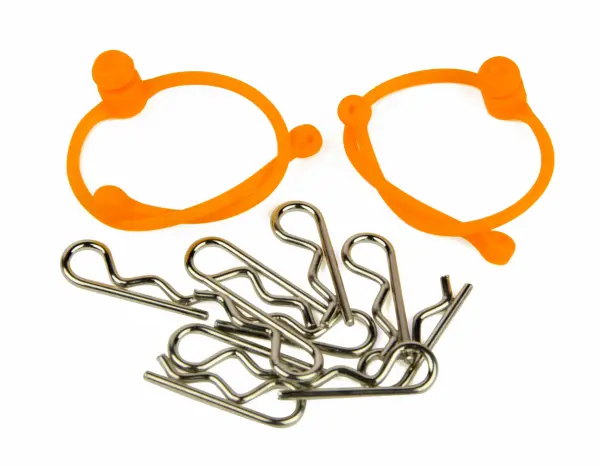 Body Clip Retainer, Orange (2) — image 2 of 2