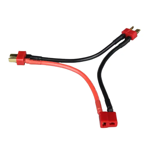 Deans Series Y Connector - 14AWG - 100mm — image 1 of 2
