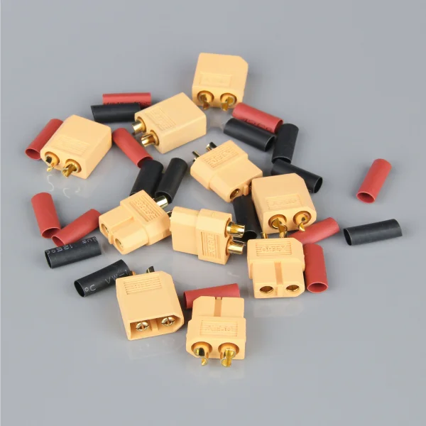 Radient XT60 Pairs including Heat Shrink (5pcs) ** CLEARANCE **
