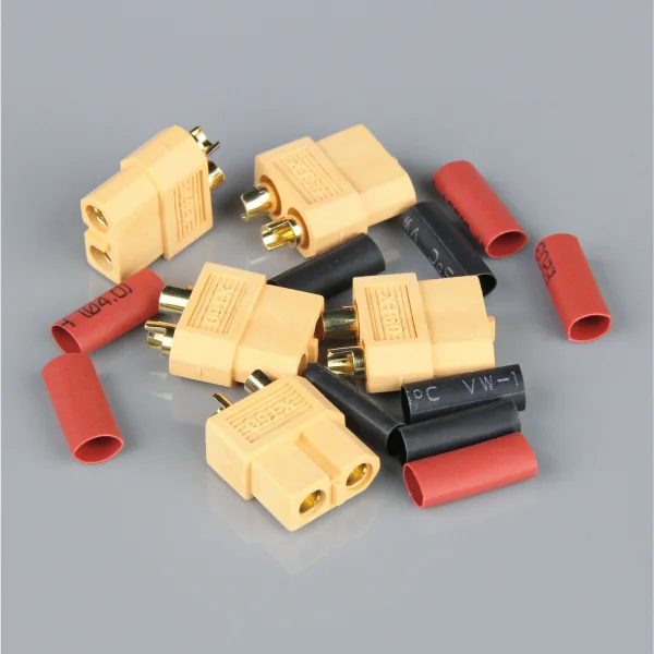 Radient XT60 Female (Battery End) including Heat Shrink (5pcs)