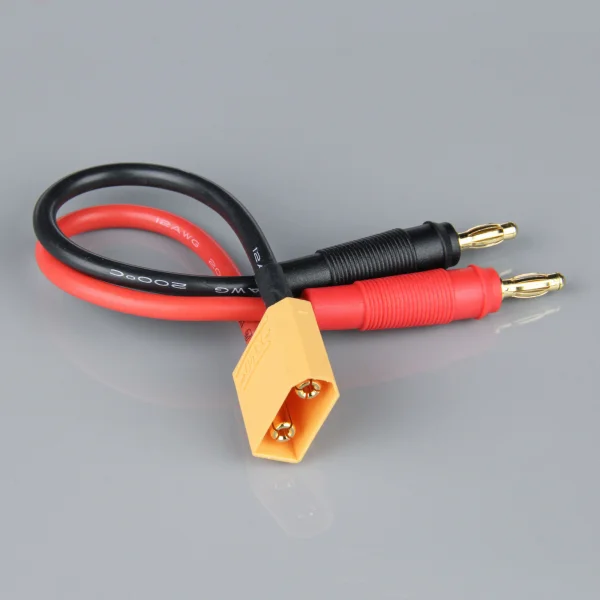 Heavy Duty XT90 to 4mm Plugs Charge Lead