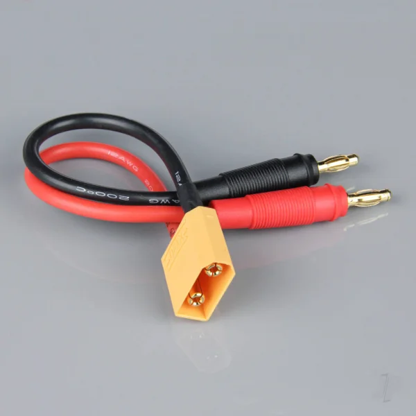 Heavy Duty XT90 to 4mm Plugs Charge Lead
