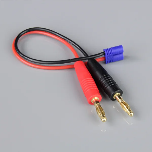 Charge Lead - 4mm Bullet to EC2 Male 18AWG, 150mm