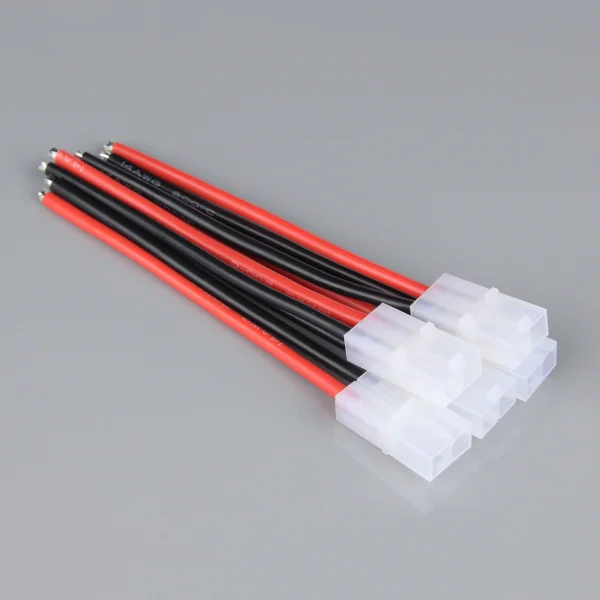 Radient Pigtail Connector, Tamiya Female, 14AWG, 100mm (Battery End) (5pcs)