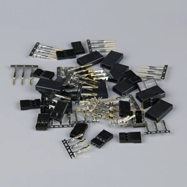 Radient Hitec / JR Connectors Pairs with Gold Pins (10)