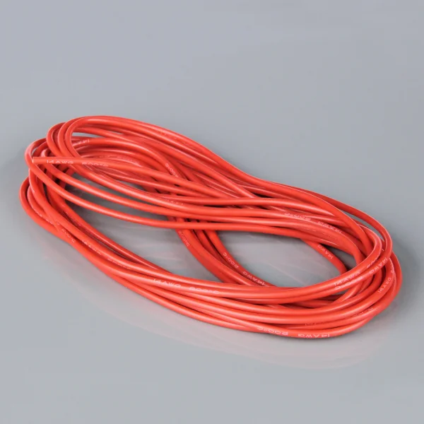 Radient Silicone Wire, 14AWG, 25ft / 7.5m Red (on a roll)