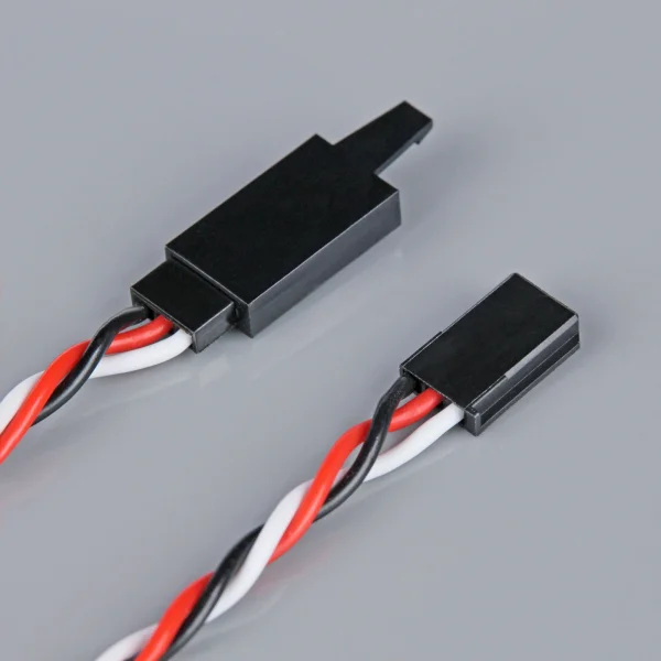 Radient Futaba Twisted HD Extension Lead with Clip 300mm