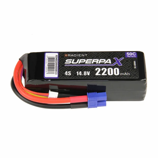 Radient Lipo 4S 2200Mah 14.8V 50C EC3