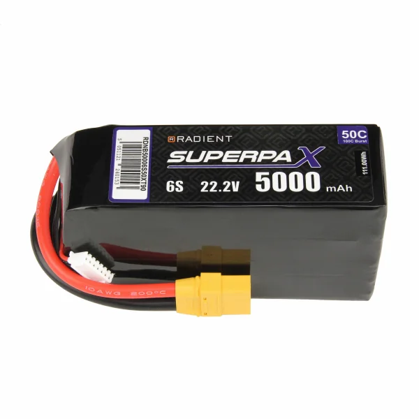 Radient Lipo 6S 5000Mah 22.2V 50C XT90