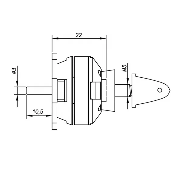 Radient Brushless Motor 2822 2300KV (2-3S)