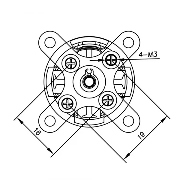 Radient Brushless Motor 2822 2300KV (2-3S)