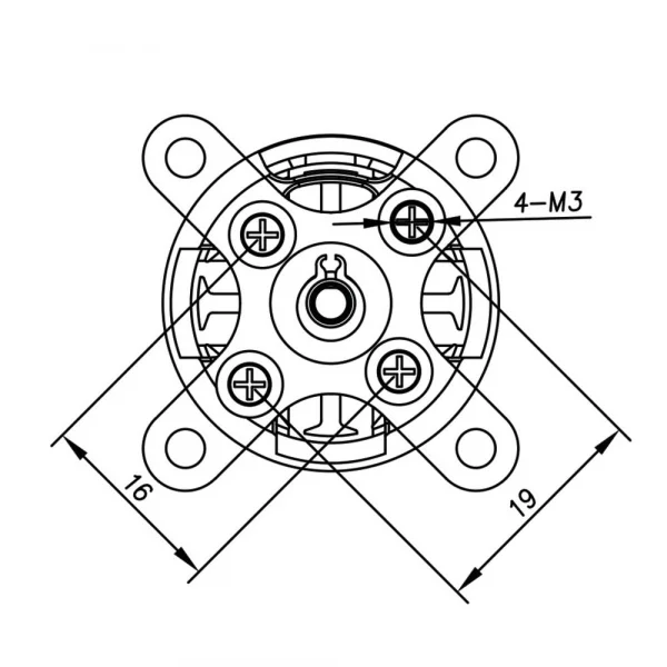 Radient Brushless Motor 2826 1900kV (2-3S)