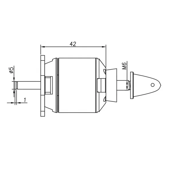 Radient Brushless Motor 3542 1250KV (2-4S)