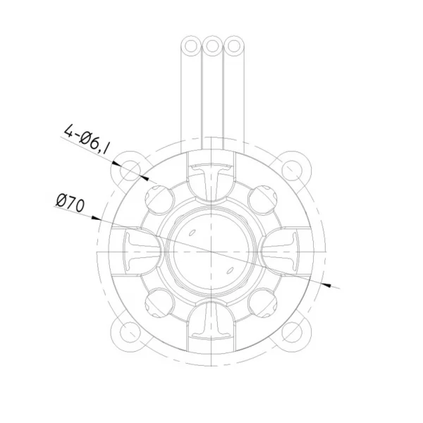 Radient Brushless Motor 6354 200KV (4-10S)