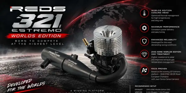 REDS 321 Engine set Estremo Worlds Edition 25% + 2143 OXD Pipe &mdash; image 2 of 3
