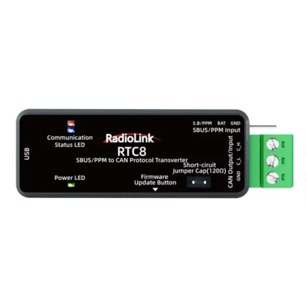 RadioLink RTC8 SBUS PPM to CAN Protocol Encoder