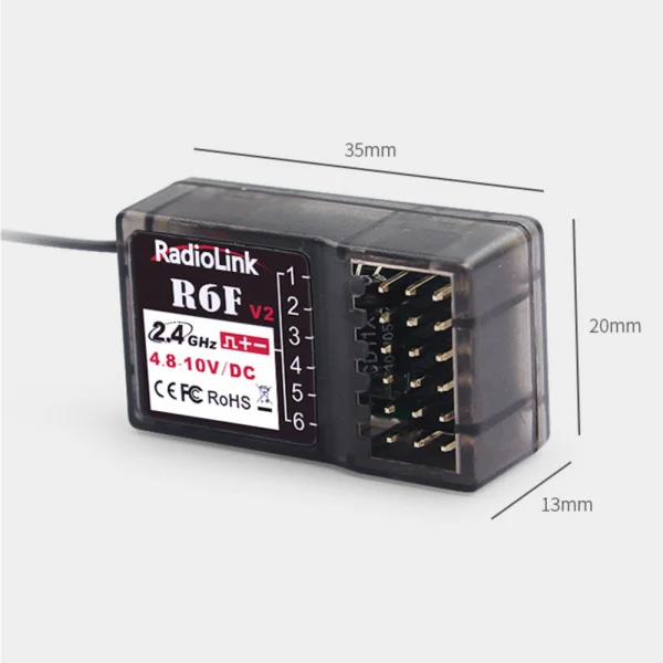 RadioLink R6F 6-Channel Surface Receiver