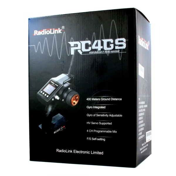 RadioLink RC4GS V3 5 Channel Steerwheel Transmitter With 1 x R6FG-V3 Gyro Receiver and 1 x R6F-V2 Standard Receiver