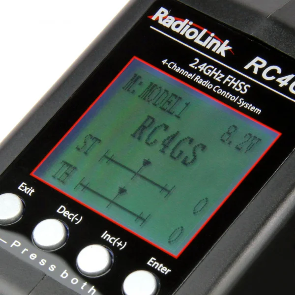 RadioLink RC4GS V3 5 Channel Steerwheel Transmitter With 1 x R6FG-V3 Gyro Receiver and 1 x R6F-V2 Standard Receiver