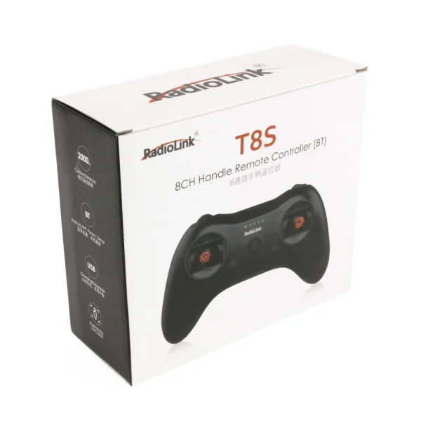 RadioLink T8S 24GHz 8-Channel Transmitter with Bluetooth and 1x R8EF Receiver