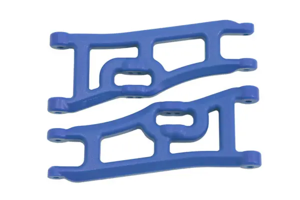 RPM Wide Front A Arms for Electric Rustler / Stampede - Blue — image 2 of 2