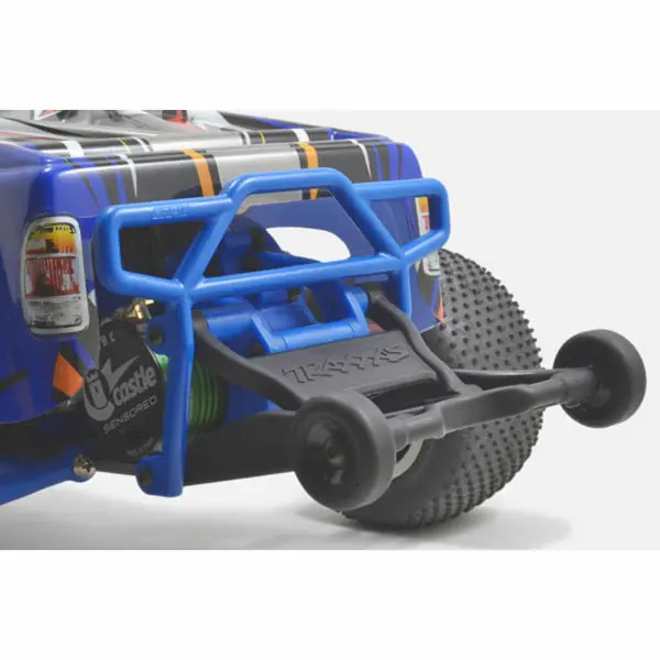 RPM Rear Bumper For Traxxas Elec Rustler 2WD - Black — image 6 of 7