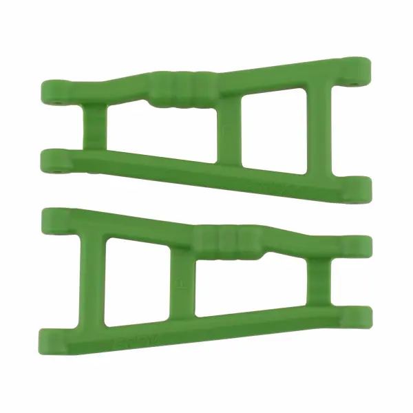 RPM Rear Wishbone Arms - Fit Traxxas 2WD Rustler and Stampede (Upgrades - TRX3655) - Green &mdash; image 3 of 3