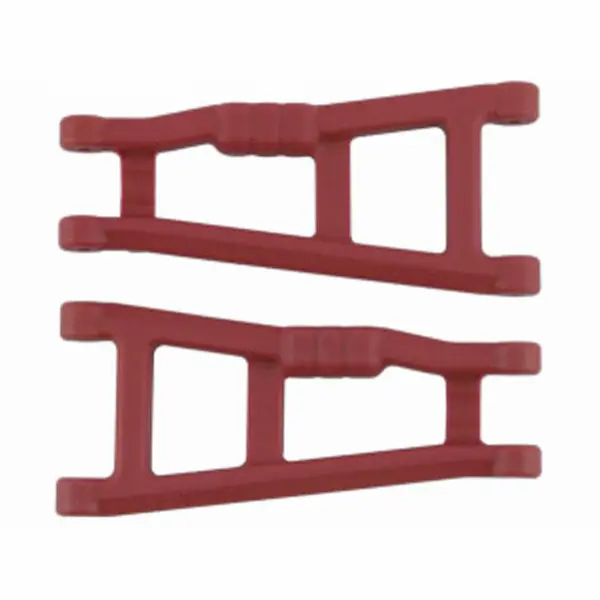 RPM Rear Wishbone Arms - Fit Traxxas 2WD Rustler and Stampede (Upgrades - TRX3655) - Red &mdash; image 3 of 3