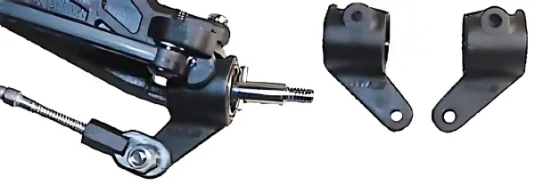RPM Front Bearing Carriers For The Traxxas Slash, Rustler, Stampede, Bandit (Upgrades TRX3736) - Black — image 1 of 5