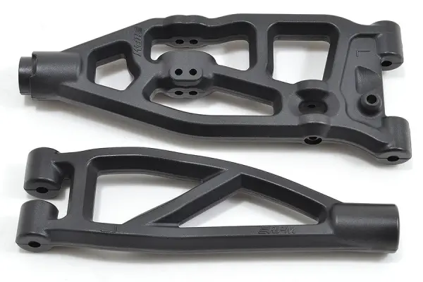 RPM Arrma Upper/Lower Left Front Arms - Black - 6S Kraton/Outcast/Fireteam &mdash; image 2 of 2