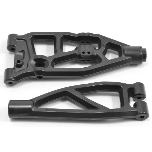 RPM Arrma Upper/Lower Right Front Arms - Black - 6S Kraton/Outcast/Fireteam — image 2 of 2