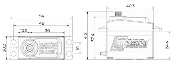 Savox SA1256TG High Torque Servo - 20kg - 0.15s &mdash; image 7 of 7