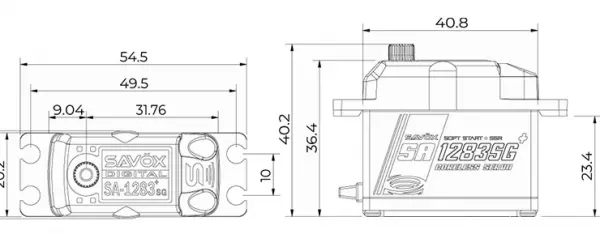 Savox SA1283+ Servo - 30Kg/cm - 0.13 Sec — image 7 of 7