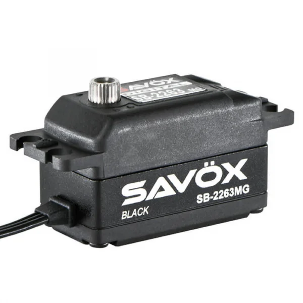 Savox SB2263MGB Low Profile Digital Servo - Black - 10KG - 0.076s