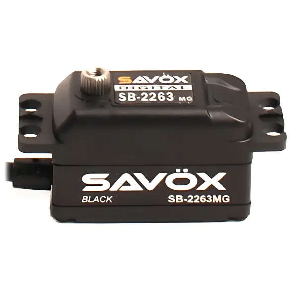 Savox SB2263MGB Low Profile Digital Servo - Black - 10KG - 0.076s — image 1 of 10