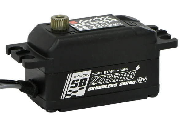 Savox SB2265MG+ Low Profile Brushless Black Servo - 12kg 0.08s — image 2 of 5