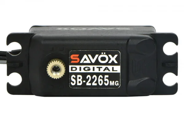 Savox SB2265MG+ Low Profile Brushless Black Servo - 12kg 0.08s — image 5 of 5