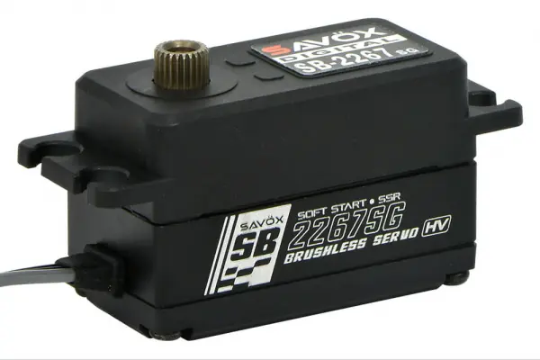 Savox SB2267SG+ Low Profile Brushless Black Servo - 25kg 0.08s &mdash; image 7 of 9