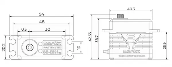 Savox SB22941 HV CNC Monster Brushless Servo 18Kg - 0.05s — image 7 of 7
