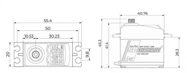 Savox SC0252MG+ Digital Metal Gear Servo - 10.5Kg - 0.19s &mdash; image 8 of 8