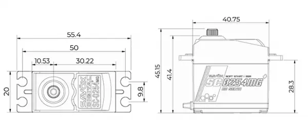 Savox SC0254MG+ Digital Servo Metal Gear - 0.14s - 7.2Kg — image 8 of 8