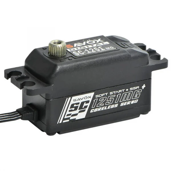 Savox SC1251MGB+ Digital Low Profile Black Edition Servo - 9.0kg 0.09s