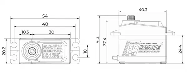 Savox 1256+ Servo - 20Kg/cm - 0.15 Sec — image 7 of 7
