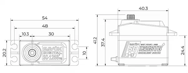 Savox 1258+ Servo - 12Kg/cm - 0.08 Sec — image 7 of 7