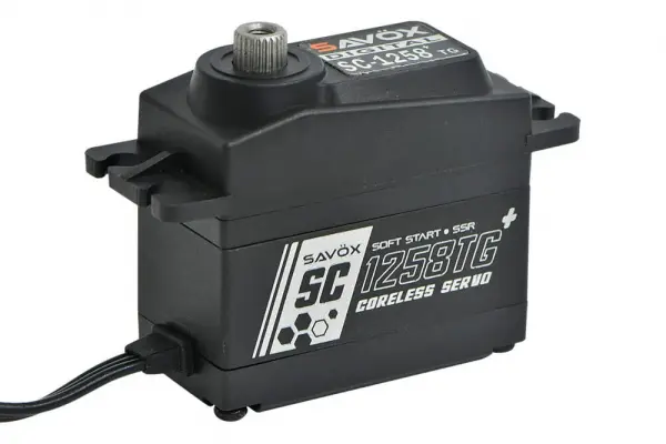 Savox SC1258TGB+ Coreless Digital Black Servo - 12kg 0.08s &mdash; image 2 of 4