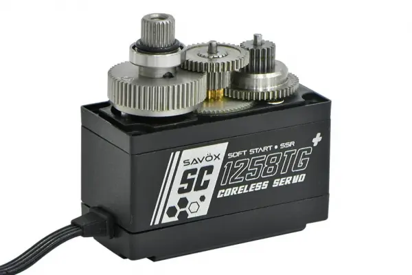 Savox SC1258TGB+ Coreless Digital Black Servo - 12kg 0.08s &mdash; image 3 of 4