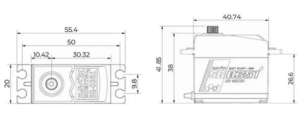 Savox SG0351 Standard Digital Servo - 4.1Kg 0.17 sec &mdash; image 8 of 8