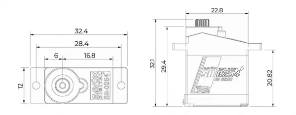 Savox SH0254+ Micro Size Digital Servo - 3.9kg 0.13s — image 13 of 13