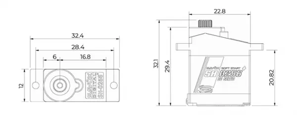 Savox SH0256+ Micro Digital Heli/Parkfly Servo - 4.6kg — image 5 of 5