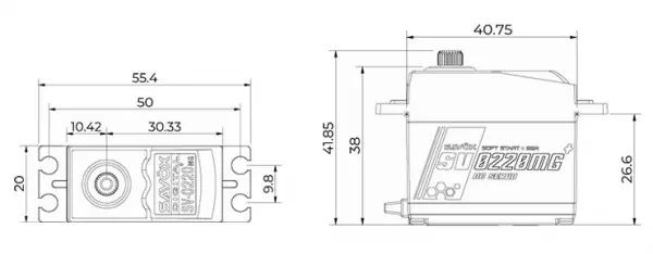 Savox SV0220MG+ HV Digital Metal Geared Servo - 8kg - 0.13s — image 8 of 8